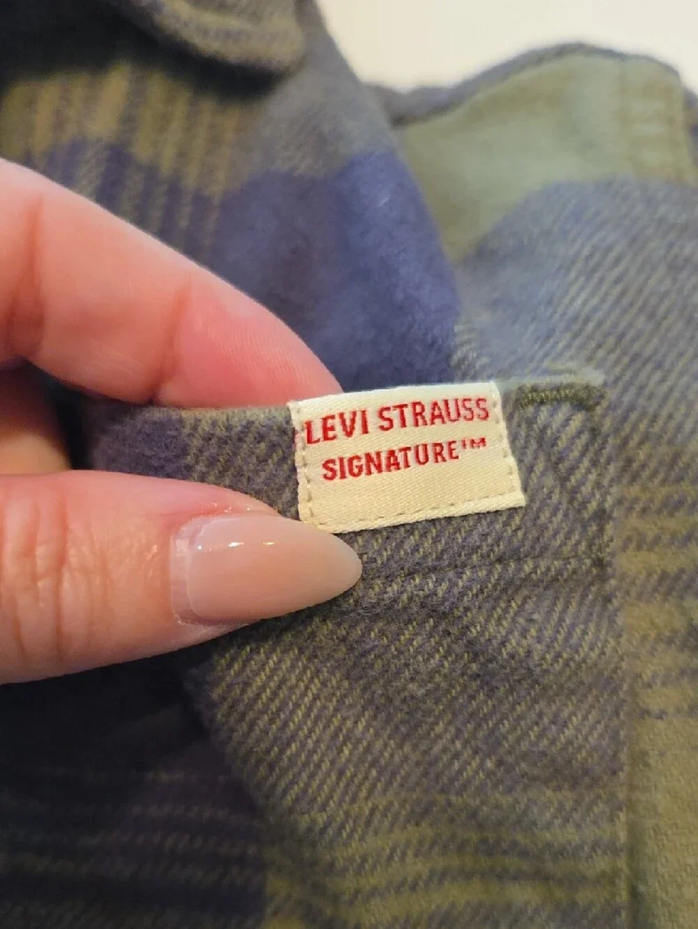 Levi's Boys Green Blue Plaid Hooded Flannel Shacket Shirt Size 4/5 90s Grunge